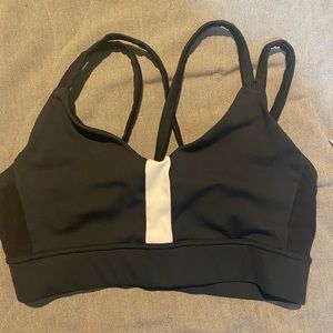 Oiselle stripe sports bra
